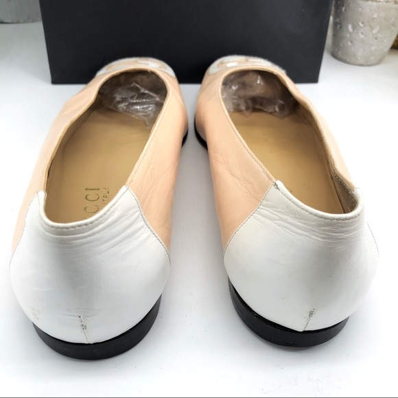 Gucci Authentic 90s GG Logo Square Toe Flats - Picture 6 of 8